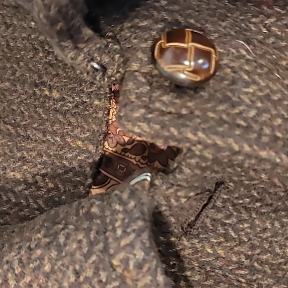 Dollhouse Brown Tweed Wool Peacoat - Picture 14 of 14